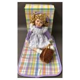 Porcelain Picnic Doll 10'