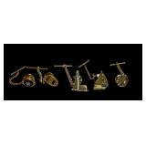 5 vintage tie tacks