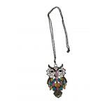 Owl rhinestone necklace