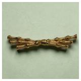 Monet bamboo bar brooch
