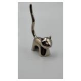 Chrome cat ring holder