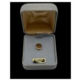Genuine Ruby tie tac