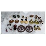 Large group of vintage earrings