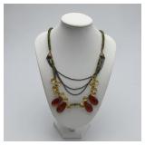Alexis Bittar 925 glass teardrop necklace