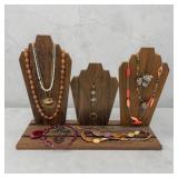 12 vintage necklaces Lia Sophia etc