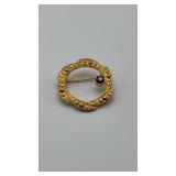 Vintage pin back brooch