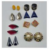 Vintage enamel earrings