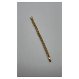 Gold tone birthstone bracelet