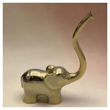 4' brass rhinestone eye elephant