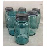6 Vintage Ball / Atlas Canning Jars