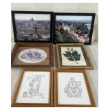 6pc Framed Art