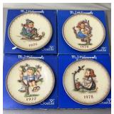 4 Goebel Hummel 1970s Collector Plates