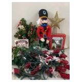 Christmas Lot Lights, Tree Topper, Sign etc