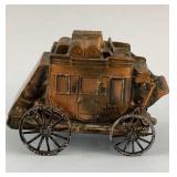 Vintage Metal Stage Coach Bank