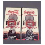2 New Coka Cola Bottle Opener Keychains