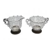Cambridge chantilly Sterling base creamer sugar