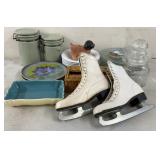 Cleanup Lot Ice Skates, Plates etc