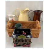 Decor Lot - Pitchers, Basket etc