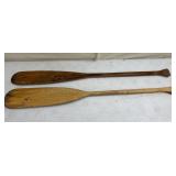 2 Vintage Wooden Oars 48'