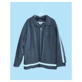 Utility rubberized nylon work jacket Sz L