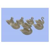 8 Lenox swan 'to the brideï¿½ ring dishes