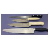 4 Kitchen Butcher Knives Dexter, Lamson Sharp