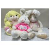 3 Plush Rabbits