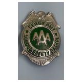 Sergeant School Safety Patrol Metal Badge