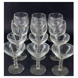 12 Glass Stem Glasses