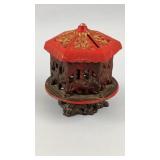 Cast Iron Pagoda Coin Bank