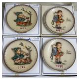 4 Goebel Hummel Collector Plates 7.5'