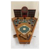 Old Century Wooden Baseball Pinball Game