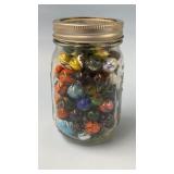 Vintage Marbles in Ball Jar