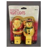 2 New Vintage Christmas Night Lights