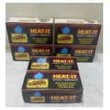 3 New 4 Packs Heat-It Camping Burners