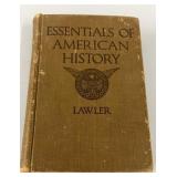 1928 Essentials of American History Book