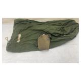 Vintage Military Canteen and Duffle Bag