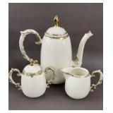 Vintage Ceramic Tea Coffee Pot, Creamer, Sugar