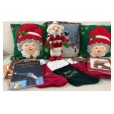 Christmas Lot - Pillows, Stockings, Books