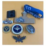 Vintage Military Pins Buttons etc