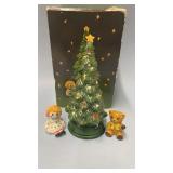 Vintage Avon Christmas Tree Hostess Set