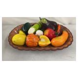 16' Platter with Faux Vegetables