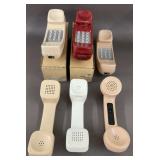 6 Vintage Telephone Hand Sets