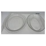 Hazel atlas Florentine platter & oval server