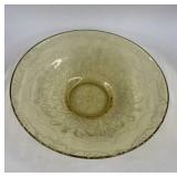 Vintage Madrid Pattern Yellow Console Bowl 11'