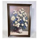 Signed R. Colao floral bouquet print