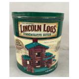 Lincoln Logs in Tin Container