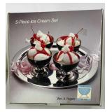 William A Rogers 5pc Ice Cream Set