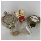 4 Vintage Bottle Pour Spouts - Seagrams etc
