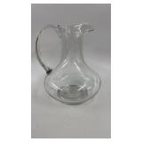 8.5' Vintage Clear Glass Pitcher